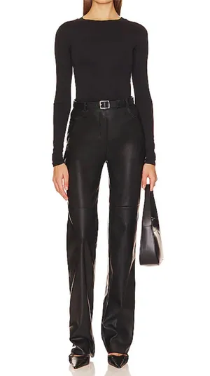 Revolve AFTM “Carson” Bodysuit in black, size small thumbnail 1