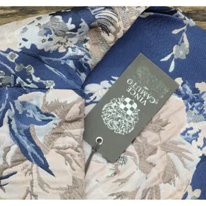 NWT Vince Camuto Womens Petite Jacquard Fit & Flare Dress Blue Floral 4P thumbnail 6