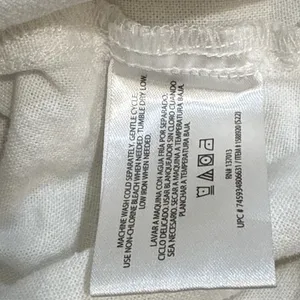 Orvis Linen White Beach Coastal Lagenlook Minimalist Blouse Size Medium thumbnail 7