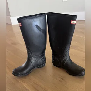 Hunter women’s original tall boots black size 7 thumbnail 5