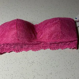 Jessica Simpson Pink Floral Strapless Bra size XL NWT thumbnail 8