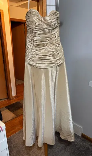 Mary’s Couture Gold Maxi Dress thumbnail 1