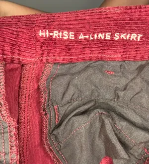 American Eagle Velvet Button Up Skirt thumbnail 4