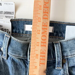 Eunina Olsen‎ Straight Leg Jeans Womens 5/27 Blue Super High Rise Double Knee thumbnail 8