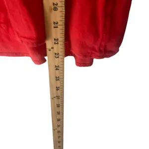 Hollister Y2k Women's Size Small Red Boho Floral Long Sleeve Babydoll‎ Top thumbnail 9