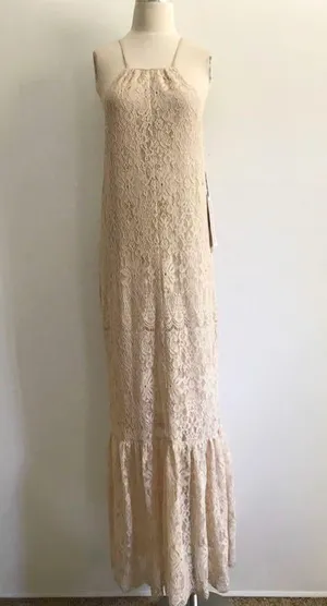 Lace Halter Mermaid Formal Prom Wedding Gown Dress thumbnail 4