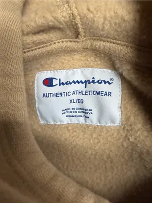 Champion Pullover Hoodie Set Tan Beige XL sweatpants Natural thumbnail 4