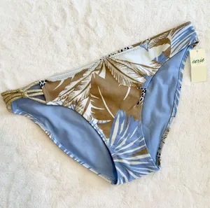 NWT Aerie Tropical Leaf Print Bikini Bottom - Size: Small thumbnail 1