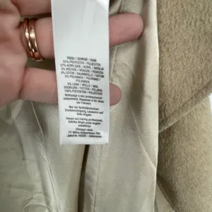 Wallis Petite Wool Blend Waterfall Coat Womens 6P Beige‎ Open Front Jacket thumbnail 4