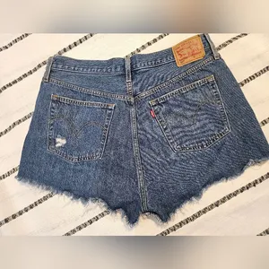 Levi’s 501 Denim Distressed Shorts thumbnail 2