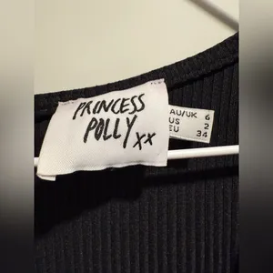 Princess Polly Sara Romper Black Tall Size 2‎ thumbnail 6