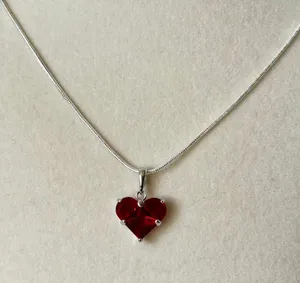 Red Heart Pendant Necklace (429) ♥️ thumbnail 1