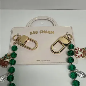Anthropologie Holiday Icons Pearl Bag Charm #1004 thumbnail 3
