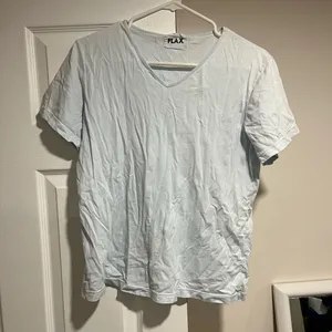 FLAX t shirt light blue thumbnail 1