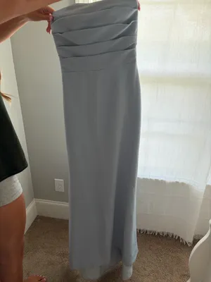 Dusty Blue Bridesmaid Dress thumbnail 3