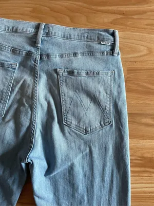 Awesome Mother Denim The Tripper Ankle Fray Jeans in Island Time - Sz 32 thumbnail 10