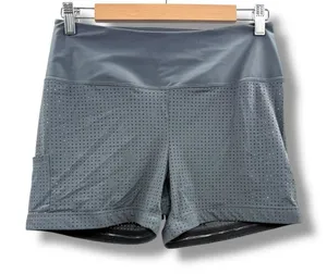 Kinona‎ Active Shorts Women’s Size Small Gray High Rise Compression Mesh Stretch thumbnail 1