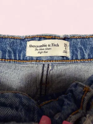 Abercrombie & Fitch Distressed Denim Cutoff Shorts - Blue the mom short thumbnail 3