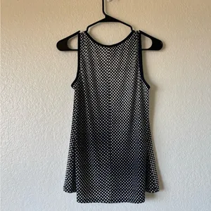 Elegant Black and White Polka Dot Tank Top #057 thumbnail 3