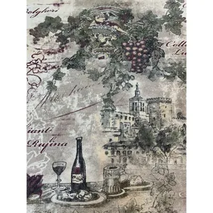 Christopher & Banks Vtg Y2K Italian Winery Scene Shirt Embellish Top USA Classic Romantic Watercolor thumbnail 5