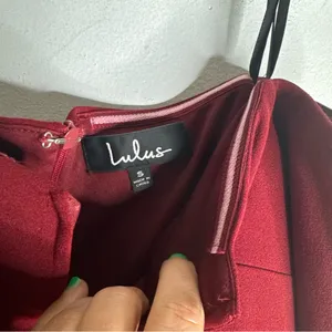 lulus dress Small Berry Red Wine Body Con‎ Long Sleeve Off Shoulder Mini CP thumbnail 4