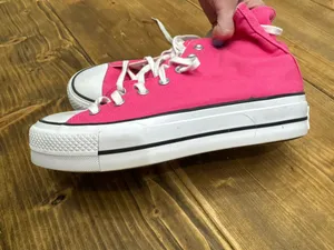 Hot Pink Converse Platform High-Top thumbnail 3