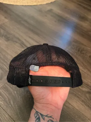 Hooey Black Brim Trucker Hat with Red and Blue Tribal Panel thumbnail 2