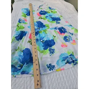 Abercrombie & Fitch NWT Mini Dress Floral Halter Cross-back Spring SIZE L thumbnail 5