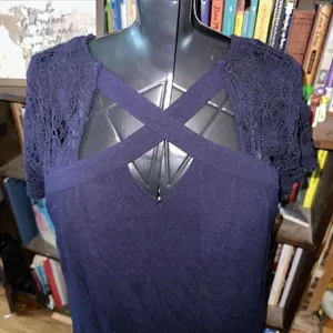 Papermoon Stitchfix lace crossover front L mini dress thumbnail 2