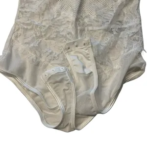 Mesh & Lace Teddy Bodysuit White‎ Bachelorette Party Going Out Outfit Size S New thumbnail 3