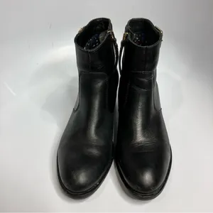 Tommy Hilfiger gold buckle Parson‎ boots black leather size 39 thumbnail 6