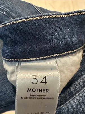 MOTHER The Down Low Weekender Heel in the color High Tide -Flare Jeans - Size 34 thumbnail 10