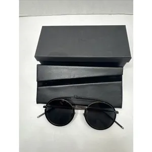 Dior Homme Synthesis 01 Sunglasses Black Round 51-22-155 w/ Case Box thumbnail 10