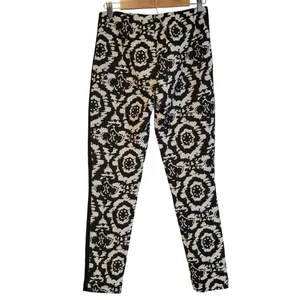 Bandolera Ikat Brocade Pants‎ Womens Indie Artsy Whimsigoth Black White EU36 US6 thumbnail 2