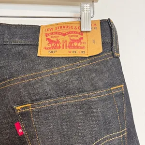 Levis 501 Cutoff Bermuda Shorts 31 Tom Boy 100% Cotton DIY Boho Casual Jorts Raw thumbnail 6