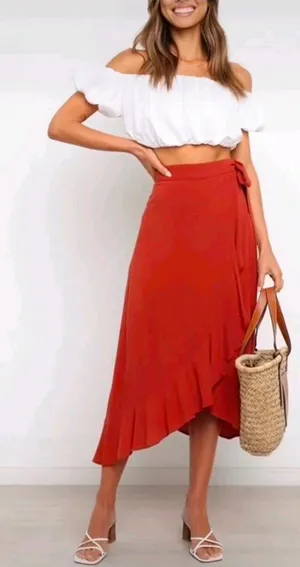 Bohemian Red skirt thumbnail 1