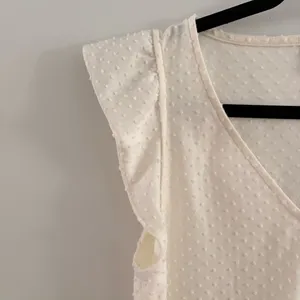 J. Crew Cream Textured V-Neck Tank Top thumbnail 5