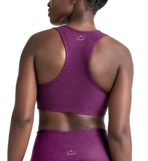Beyond Yoga Sports Bra Lift Your Spirit Spacedye Aubergine-Beet Racerback Size S thumbnail 2