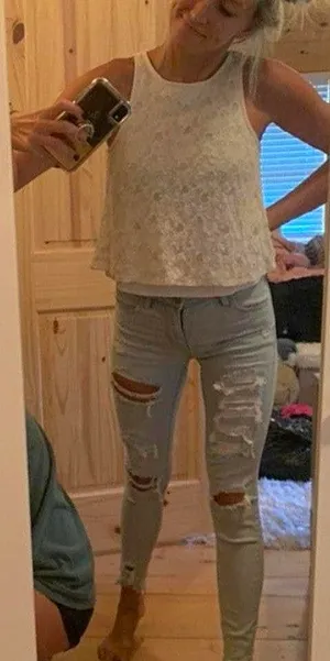 White Crop Top Size M thumbnail 1