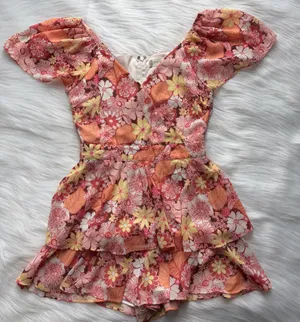 Altar’d State floral romper thumbnail 1