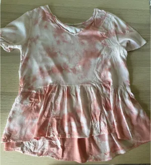Pink tie dye blouse thumbnail 1