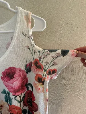 Gaze Cold Shoulder Floral Shirt thumbnail 3