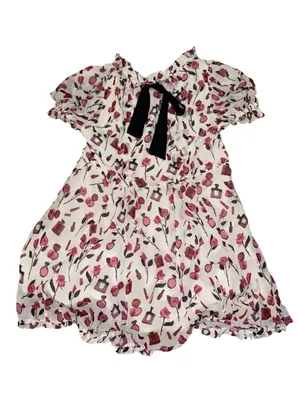 Maeve Anthropologie Floral Perfume Print Puff Sleeve Dress XLP Plus Petite thumbnail 2