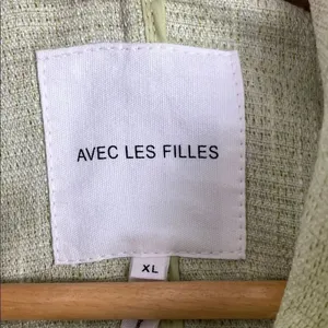 Avec Les Filles Light Green Utility Lightweight Tweed Jacket Preppy NWT Size XL thumbnail 2