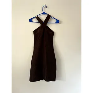 Aritzia Babaton Sculpt Knit Cross Coffee Bean Dress NWT Size XS thumbnail 3