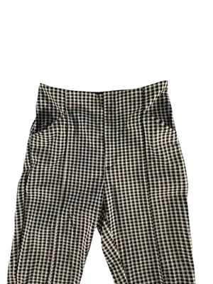 Anthropologie Maeve Gingham Capri Pants Women’s 4 High Rise Cropped Stretch thumbnail 3