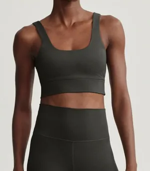 NWT Varley Free Soft Cori Bra Olive Green Sz Large $68‎ thumbnail 1