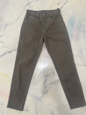 American Eagle Mom Jeans - Gray High-Rise Denim 4L thumbnail 5