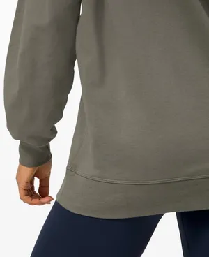 Lululemon Perfectly Oversized Crew Grey Sage 8 thumbnail 8