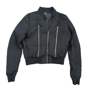 ALO Yoga Off Duty Bomber Down Filled Puffer Athleisure Classic black size XS thumbnail 3